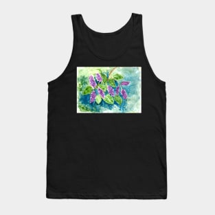 Spring Lilacs in Watercolor Tank Top